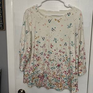 Croft & Barrow 3/4 sleeve top